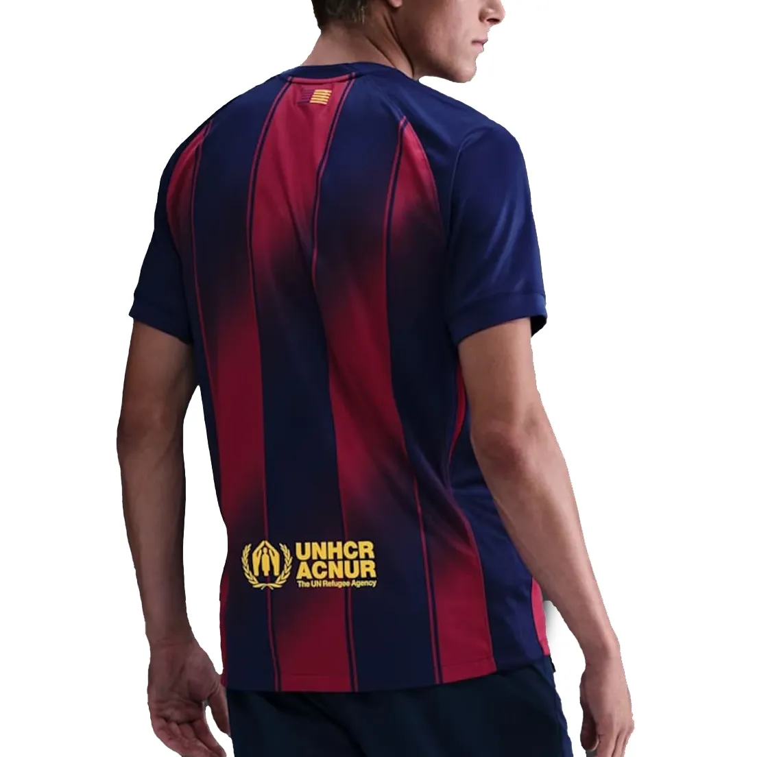 Camisa masculina Nike FC Barcelona com detalhes do escudo e logotipo Nike